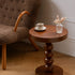 Traditional Vintage Round Beaded Wooden Coffee Table For Living Room