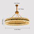 Modern Luxury Crystal Stainless Steel Round LED Chandelier For Living Room