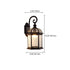 Traditional Vintage Hexagonal Castle Aluminum Glass 1-Light Outdoor Wall Sconce Lamp For Garden