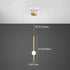 Modern Minimalist Long Cylinder Iron Acrylic LED Pendant Light For Bedroom