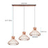 Contemporary Nordic Line Pumpkin Iron 1/3 Light Island Light Chandelier For Dining Room