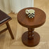 Traditional Vintage Round Beaded Wooden Coffee Table For Living Room