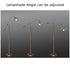 Industrial Bronze 1-Light Boom Arm Standing Floor Lamps