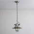 Contemporary Industrial Retro Distressed Gray Aluminum Semicircle Shade 1-Light Pendant Light For Entertainment Room
