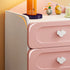 Contemporary Creative Kids Square MDF Nightstand 2-Drawer For Bedroom