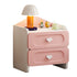 Contemporary Creative Kids Square MDF Nightstand 2-Drawer For Bedroom
