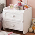 Contemporary Creative Kids Square MDF Nightstand 2-Drawer For Bedroom