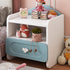 Contemporary Creative Kids Square MDF Nightstand 2-Drawer For Bedroom