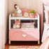 Contemporary Creative Kids Square MDF Nightstand 2-Drawer For Bedroom