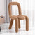 Contemporary Creative Flannelette Sponge Carbon Steel Chair Backrest Armless For Living Room