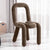 Contemporary Creative Flannelette Sponge Carbon Steel Chair Backrest Armless For Living Room