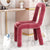 Contemporary Creative Flannelette Sponge Carbon Steel Chair Backrest Armless For Living Room