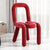 Contemporary Creative Flannelette Sponge Carbon Steel Chair Backrest Armless For Living Room