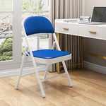 Modern Simplicity Steel Leather Desk Chair Backrest Armless For Home Office