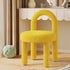 Modern Simplicity Lambswool Flannelette Carbon Steel Vanity Stool Backrest Armless For Bedroom