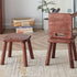 Contemporary Simplicity Rubber Wood Low Stool Backless Armless For Living Room