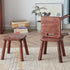 Contemporary Simplicity Rubber Wood Low Stool Backless Armless For Living Room