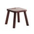 Contemporary Simplicity Rubber Wood Low Stool Backless Armless For Living Room