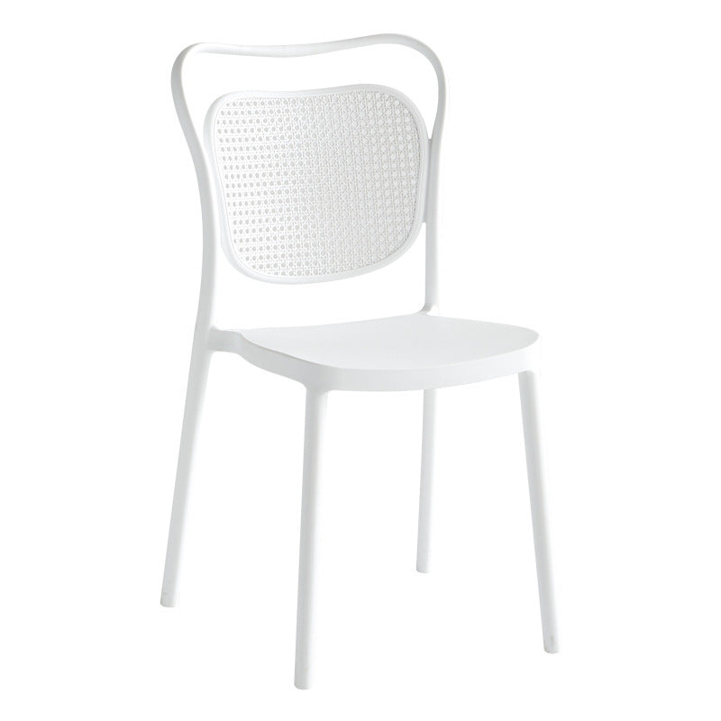 Contemporary Nordic PP Macarons Dining Chair Backrest Armless For Dining Room