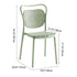 Contemporary Nordic PP Macarons Dining Chair Backrest Armless For Dining Room