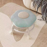 Contemporary Creative Plastic Lambswool Footstool Backless Armless For Living Room