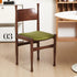 Modern Simplicity Ash Wood Velvet Dining Chair Backrest Armless For Dining Room