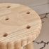 Contemporary Creative Biscuit Shape Wood Footstool Backless Armless For Living Room