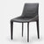 Modern Minimalist Carbon Steel Saddle Leather Dining Chair Backrest Armless For Dining Room