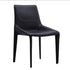 Modern Minimalist Carbon Steel Saddle Leather Dining Chair Backrest Armless For Dining Room