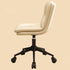 Contemporary Nordic Leather Steel Desk Chair Backrest Armless For Home Office