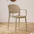 Contemporary Simplicity Rattan Plastic Dining Chair Backrest Armrest For Dining Room