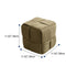 Contemporary Nordic Square Cube Corduroy Solid Wood Footstool Backless Armless For Living Room