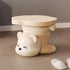 Contemporary Creative Bear Resin Footstool Backless Armless For Living Room