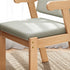 Contemporary Nordic Fabric Solid Wood Desk Chair Backrest Armrest For Home Office