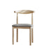 Modern Minimalist Cotton Solid Wood Dining Chair Backrest Armless For Dining Room