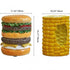 Contemporary Creative Hamburger Corn Footstool Backless Armless For Living Room