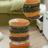 Contemporary Creative Hamburger Corn Footstool Backless Armless For Living Room