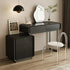 Modern Minimalist Rectangular Iron Wood Makeup Vanity 5 - Drawer For Bedroom