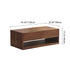 Modern Minimalist Rectangular Wood Coffee Table 4 - Drawer For Living Room