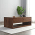 Modern Minimalist Rectangular Wood Coffee Table 4 - Drawer For Living Room