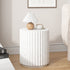 Contemporary Creative Cream Spot Cylinder Cement Side Table 1 - Tier For Living Room