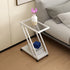 Modern Minimalist Iron Glass Geometry Side Table 2 - Tier For Living Room