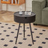 Modern Simplicity Round PP Stainless Steel Side Table 3 - Leg For Living Room