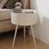 Modern Simplicity Round PP Stainless Steel Side Table 3 - Leg For Living Room