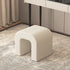 Contemporary Scandinavian Geometry Lambswool Vanity Stool Backless Armless For Bedroom