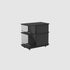 Contemporary Simplicity Cube Square Medium Density Fiberboard Glass Side Table 4 - Cabinet For Bedside