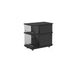 Contemporary Simplicity Cube Square Medium Density Fiberboard Glass Side Table 4 - Cabinet For Bedside