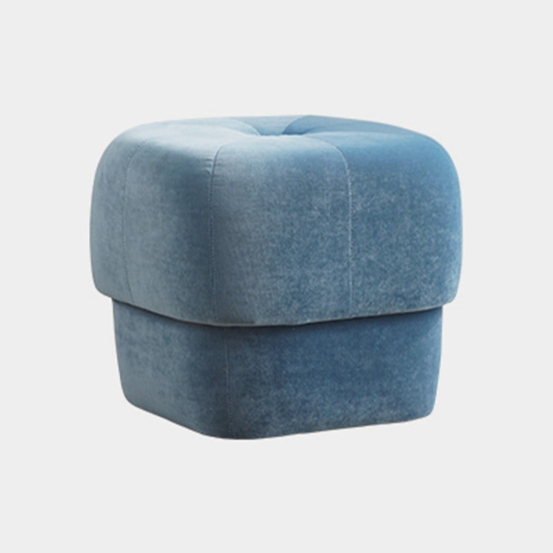 Modern Simplicity Round Square Fabric Sponge Footstool For Living Room