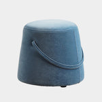 Modern Simplicity Round Square Fabric Sponge Footstool For Living Room