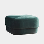 Modern Simplicity Round Square Fabric Sponge Footstool For Living Room